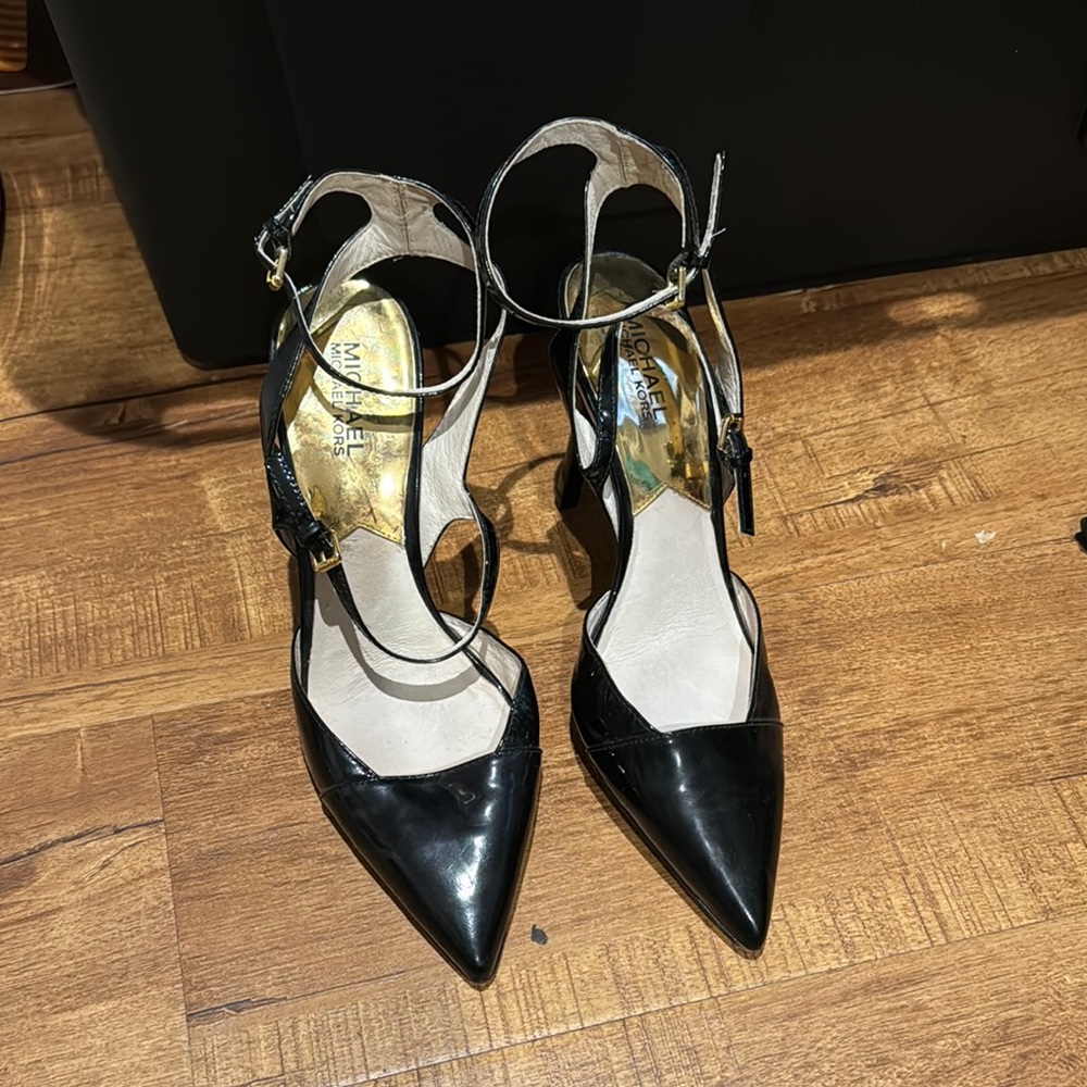 Michael Kors Black Patent Leather Stiletto Heels